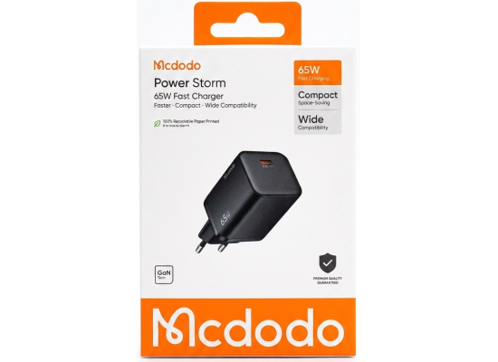 آداپتور 65 وات تایپ سی مک دودو Mcdodo power Storm Fast Charger CH-048